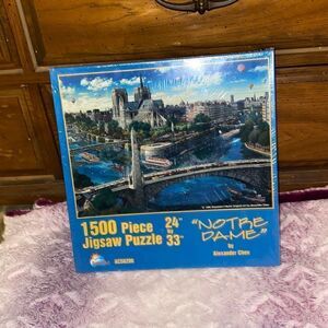 “Notre Dame” 1500 piece jigsaw puzzle 24”by 33” by Alexander Chen